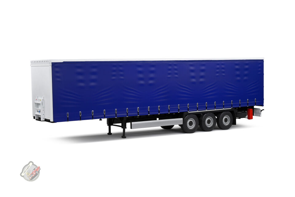 1:24 Solido Tarpaulin Trailer Blue