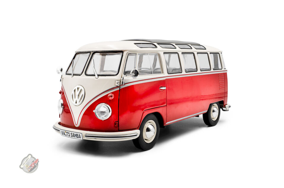 1:18 Solido Volkswagen T1 Samba Red / White 1962