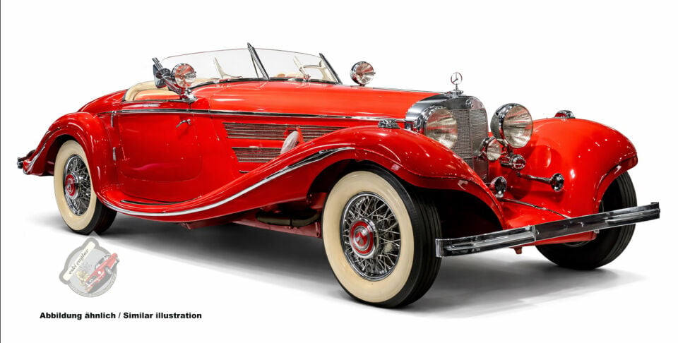 1:18 CMC Mercedes Benz 500K Spezial Roadster (Red)