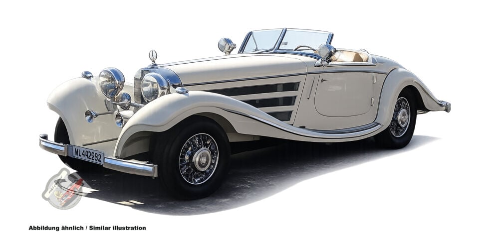 1:18 CMC Mercedes Benz 500K Spezial Roadster, White Limited Edition 1500 pcs.