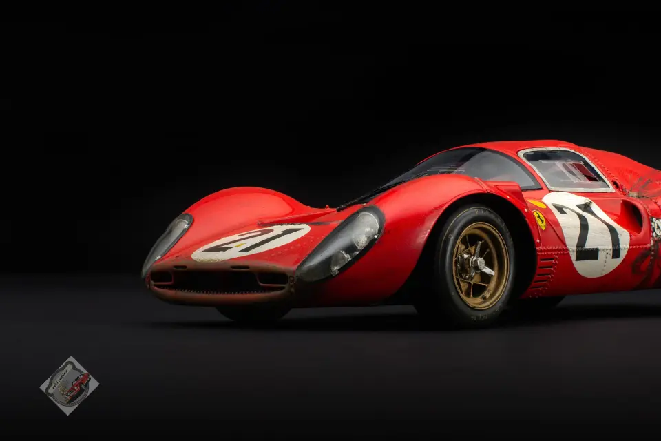 1:18 Amalgam Ferrari 330 P4 - 1967 Le Mans - Second Place - Race Weathered