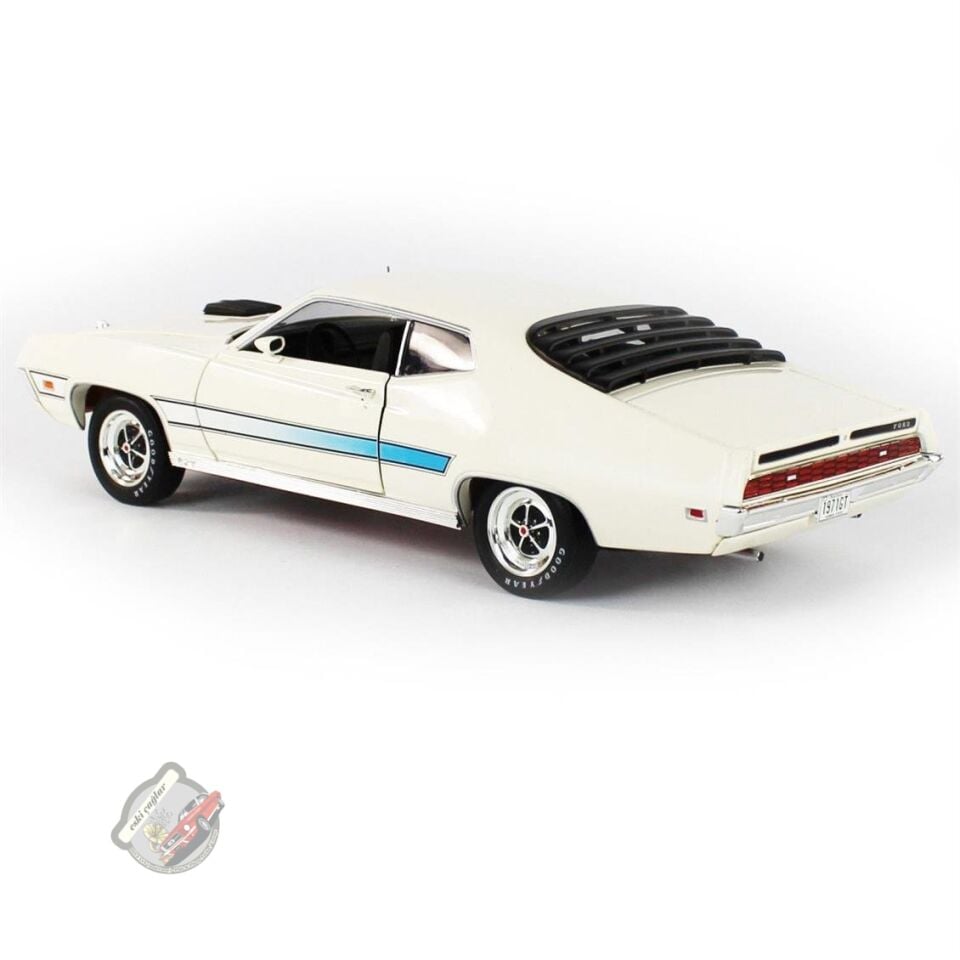 1:18 AutoWorld 1971 Ford Torino (Class of 1971)  Wimbleton White