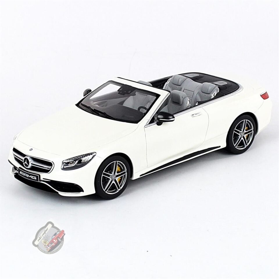 1:18 GT Spirit Mercedes Benz S Class S63 AMG Cabriolet Open 2017 White Bright