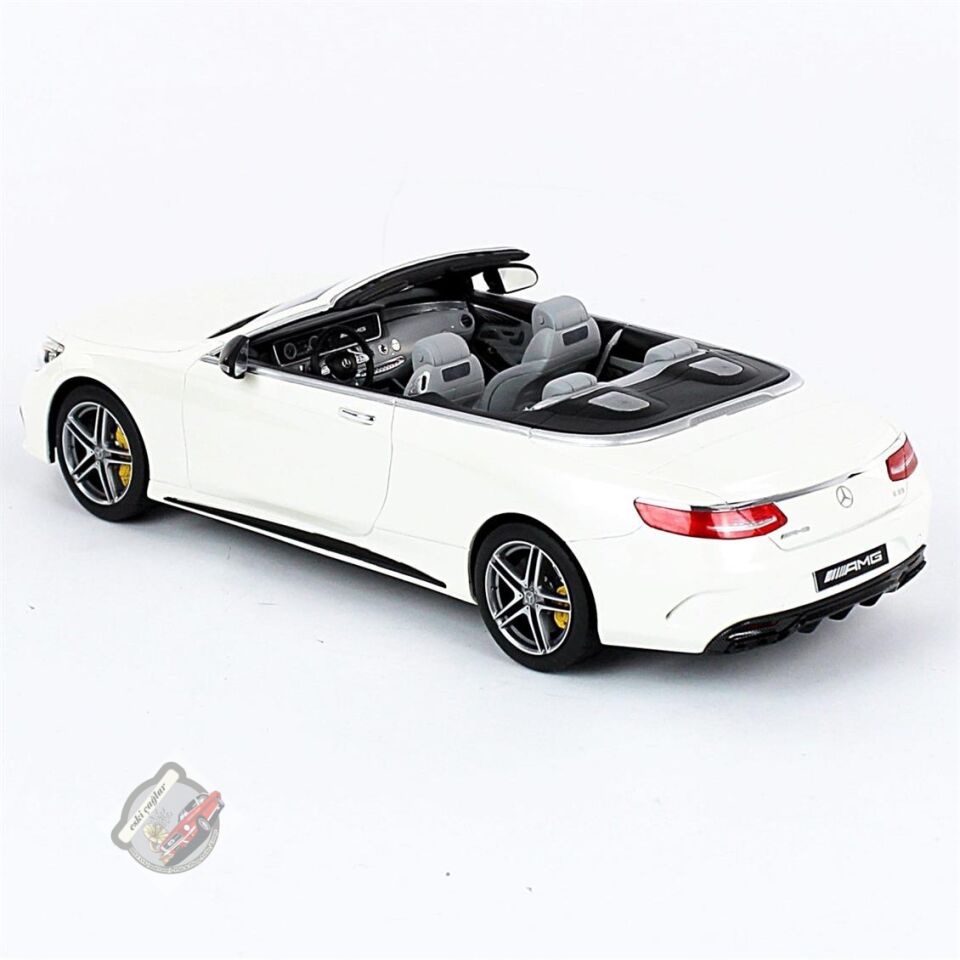 1:18 GT Spirit Mercedes Benz S Class S63 AMG Cabriolet Open 2017 White Bright
