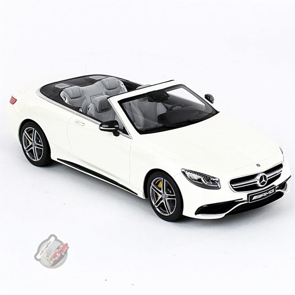 1:18 GT Spirit Mercedes Benz S Class S63 AMG Cabriolet Open 2017 White Bright
