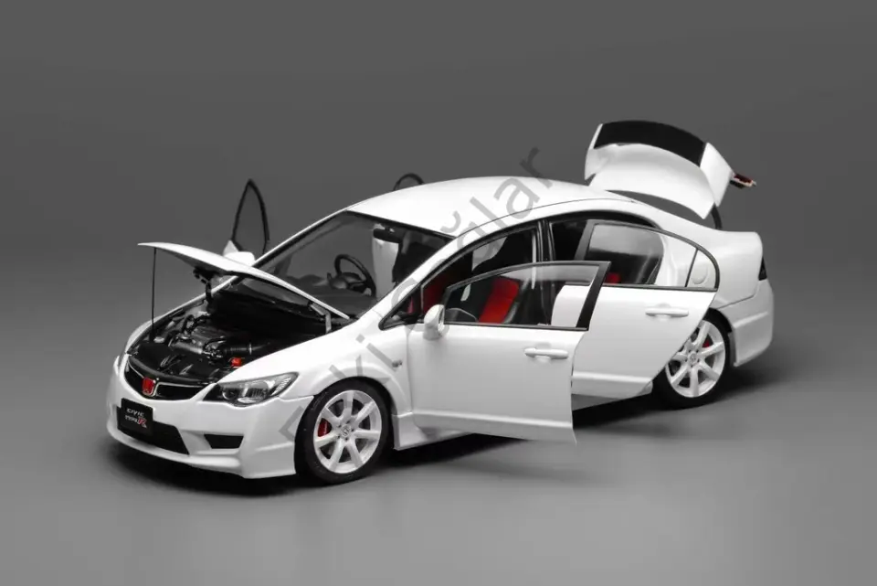 1:18 Motorhelix Honda Civic Type R FD2 2007 Facelift Premium White Pearl