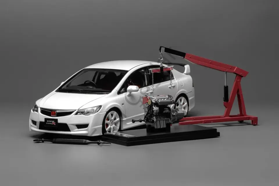 1:18 Motorhelix Honda Civic Type R FD2 2007 Facelift Premium White Pearl
