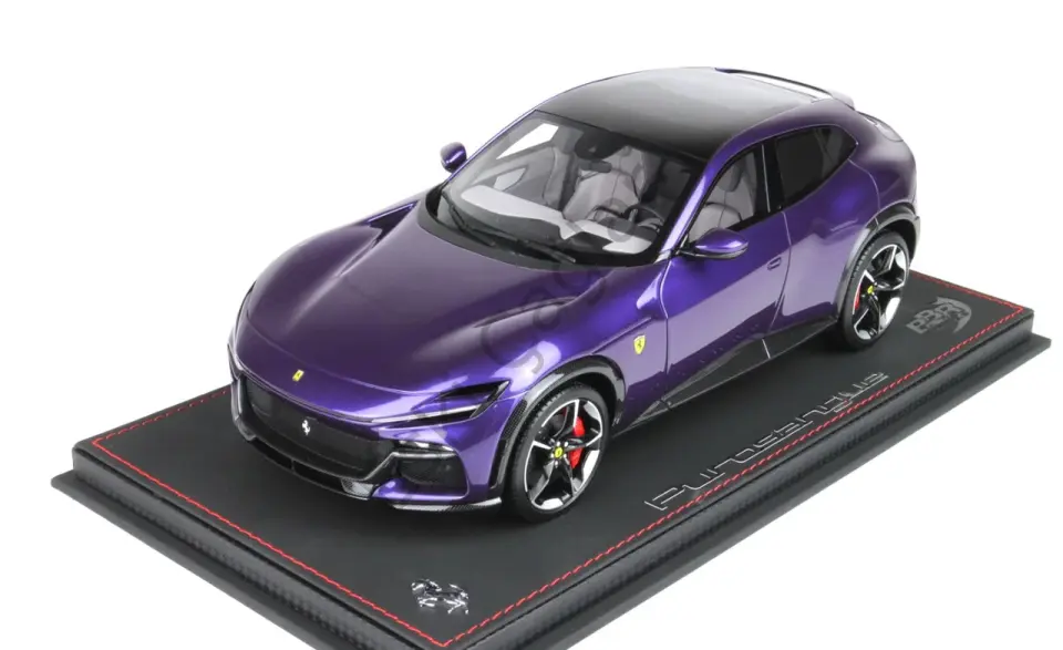1:18 BBR MODEL Ferrari Purosangue Panoramic Viola Al Humaid