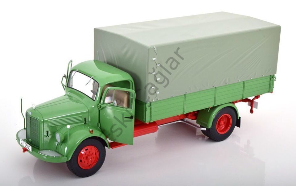 1:18 Schuco Mercedes Benz L3500Truck Telonato 1950 Green