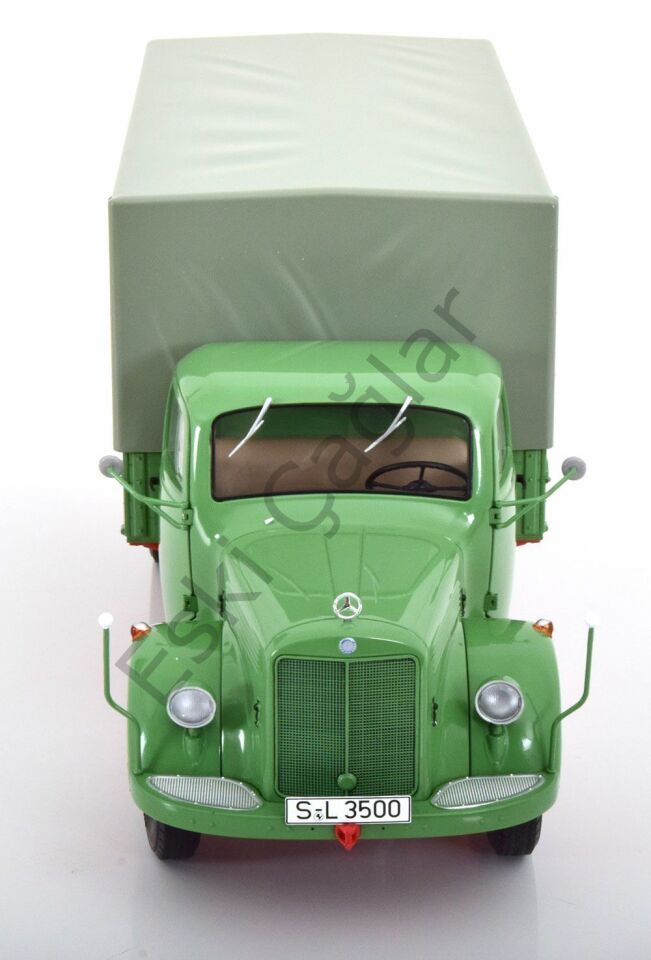 1:18 Schuco Mercedes Benz L3500Truck Telonato 1950 Green