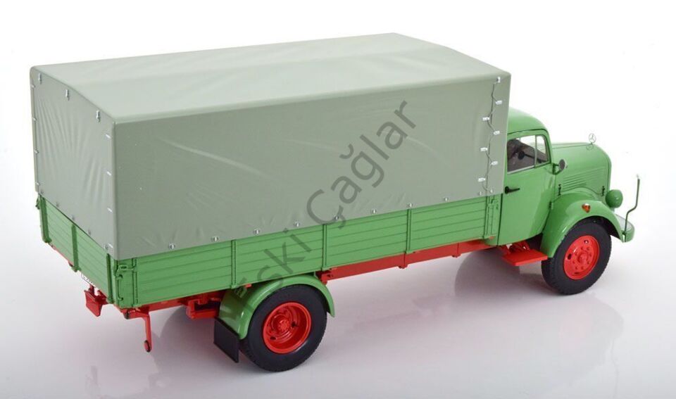 1:18 Schuco Mercedes Benz L3500Truck Telonato 1950 Green