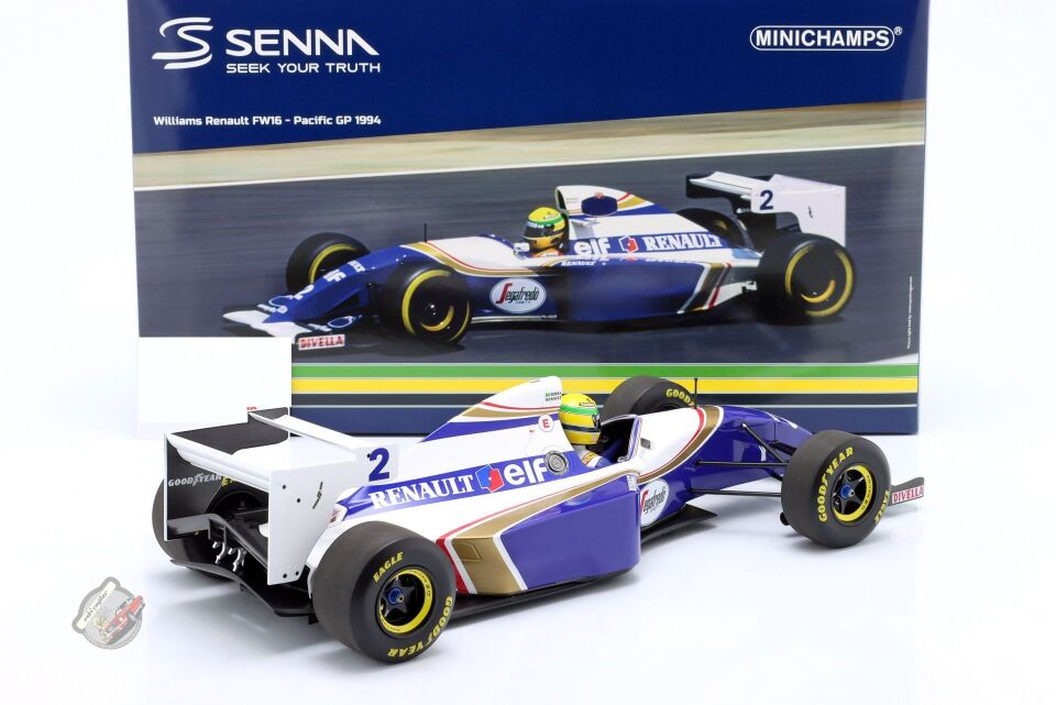 1:12 Minichamps Wİlliams Renault Elf FW 16 NO 2Japan Pasific GP 1994 Ayrton Senna