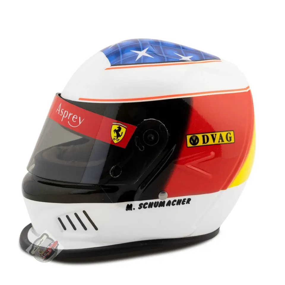 1:2 Bell Michael Schumacher Scuderia Ferrari # Winner Spanish GP Formula 1 1996 Kask