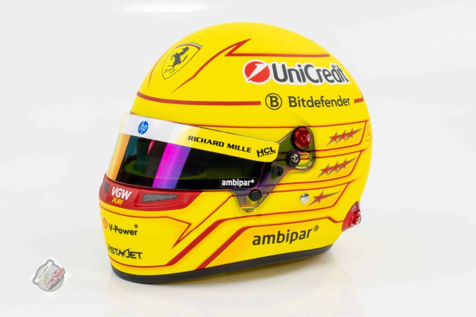 1:2 Lewis Hamilton Team Ferrari F1 2025 Season HP N 44 Kask