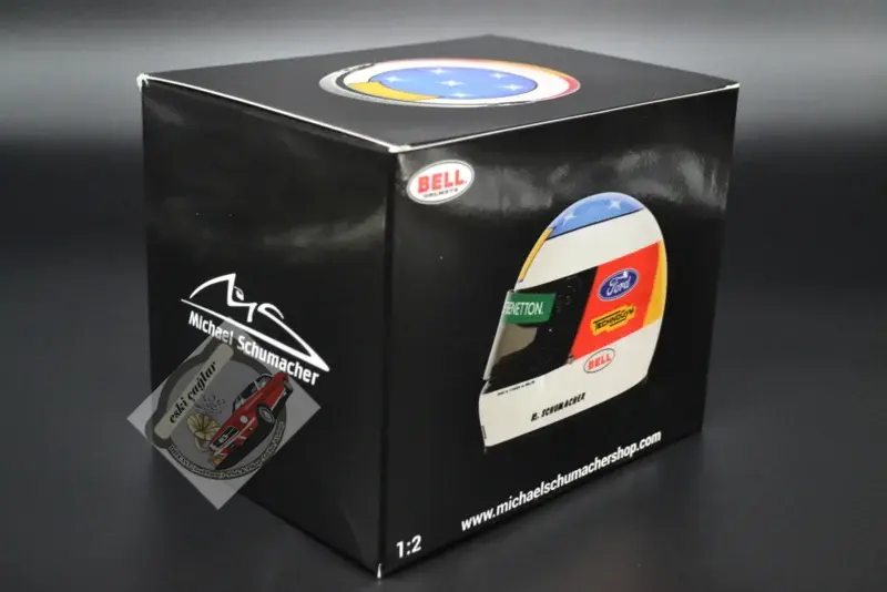 1:2 BELL HELMET Micheal Schumacher Belgium GP 1992 Kask