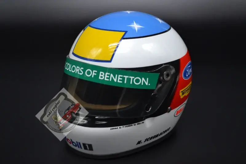 1:2 BELL HELMET Micheal Schumacher Belgium GP 1992 Kask