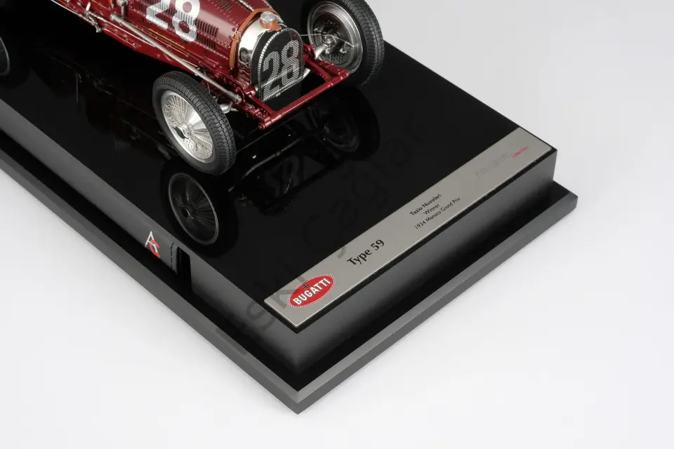 1:18 Amalgam Bugatti Typ 59 1934 Monaco Grand Prix Nuvolari