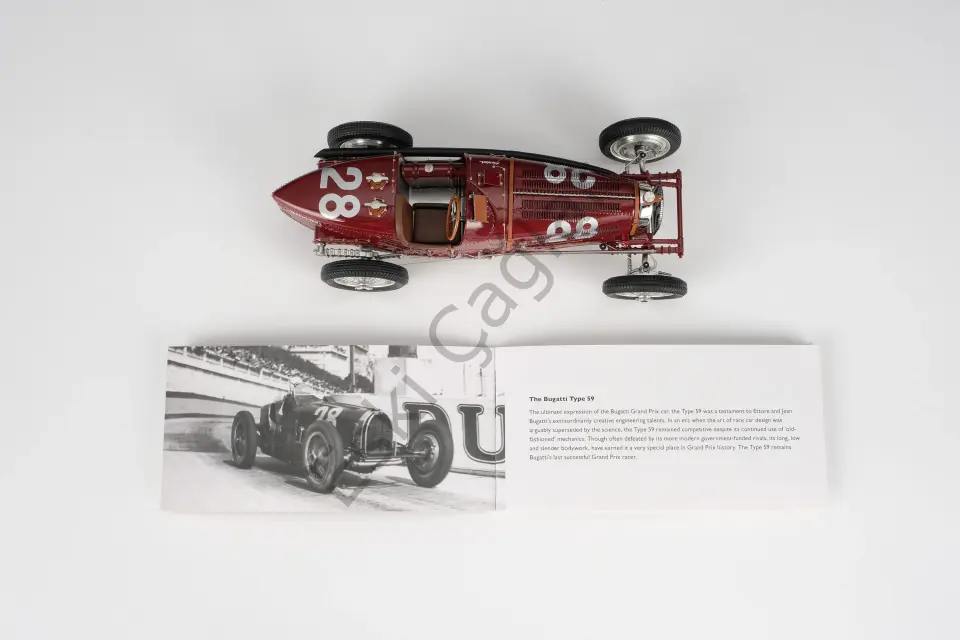 1:18 Amalgam Bugatti Typ 59 1934 Monaco Grand Prix Nuvolari