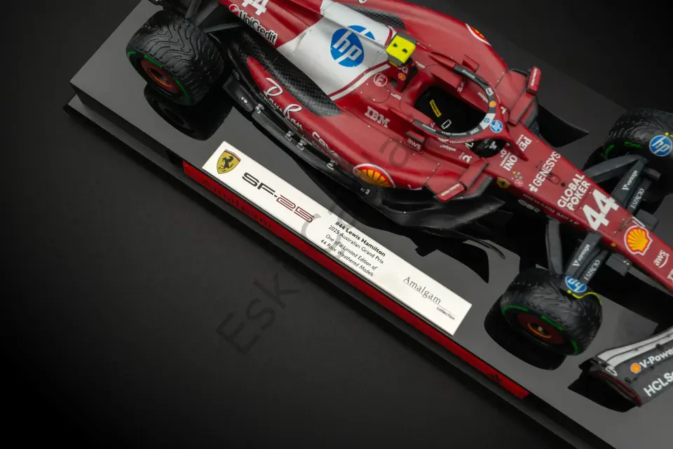 1:18 Amalgam Ferrari SF-25 Avustralya Grand Prix Lewis Dirty Version