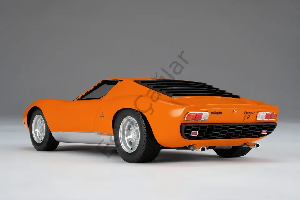 1:18 Amalgam Lamborghini Miura P400 SV Orange (Ön Siapriş)