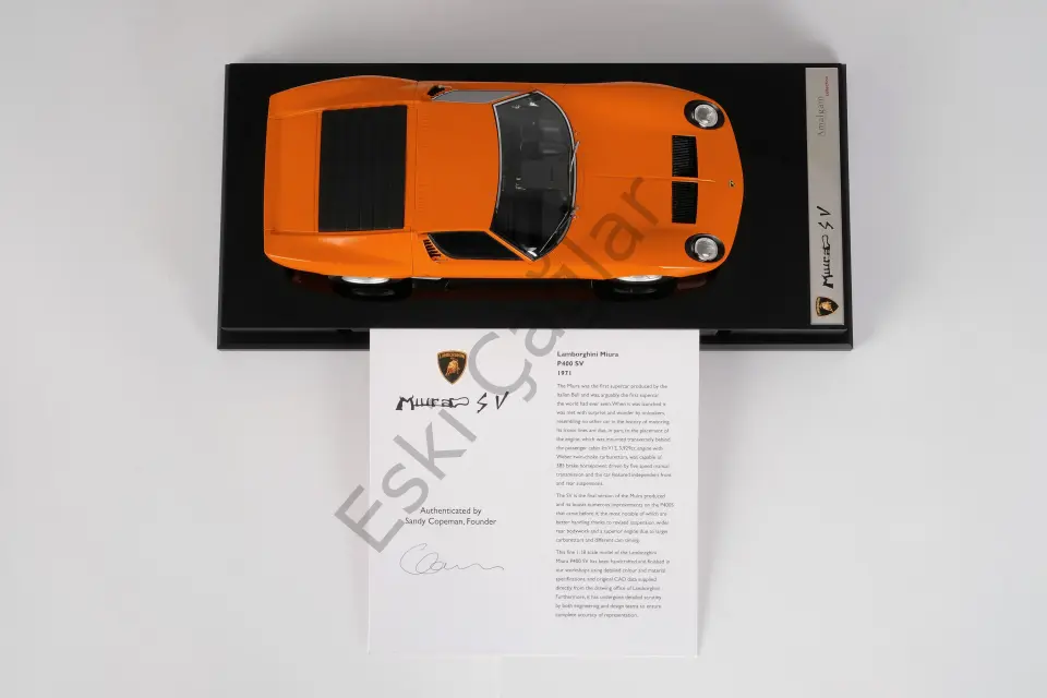 1:18 Amalgam Lamborghini Miura P400 SV Orange (Ön Siapriş)