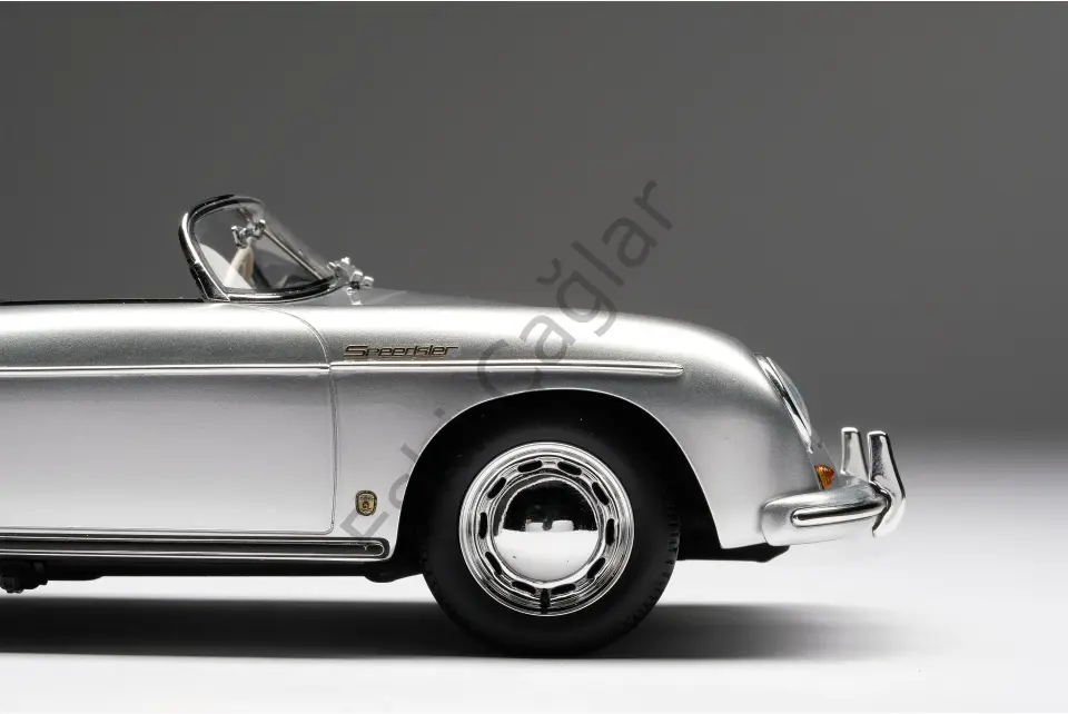 1:18 Amalgam Porsche 356 A Speedster Silver (Ön Sipariş)