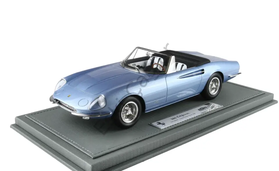 1:18 BBR Models 966 Ferrari 365 California Geneva Motor Show S/N 08347 Metallic Blue (Ön Sipariş)