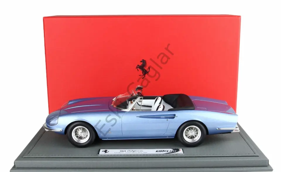 1:18 BBR Models 966 Ferrari 365 California Geneva Motor Show S/N 08347 Metallic Blue (Ön Sipariş)