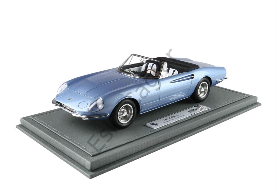 1:18 BBR Models 966 Ferrari 365 California Geneva Motor Show S/N 08347 Metallic Blue