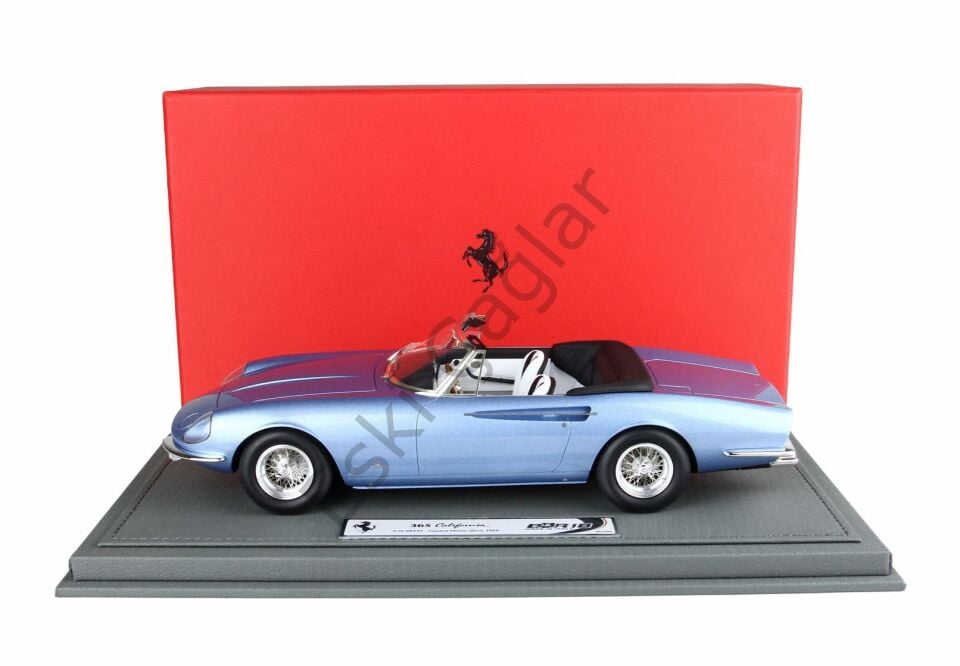 1:18 BBR Models 966 Ferrari 365 California Geneva Motor Show S/N 08347 Metallic Blue