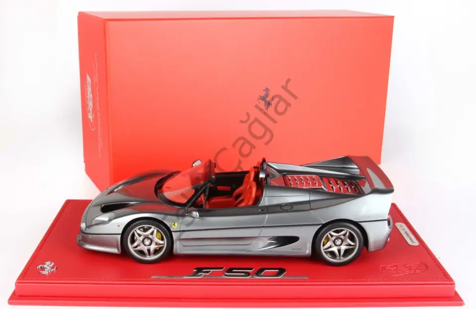1:18 BBR Model 1995 Ferrari F50 Coupe Spider Metallic Iron Grey 50 Limits (Ön Sipariş)