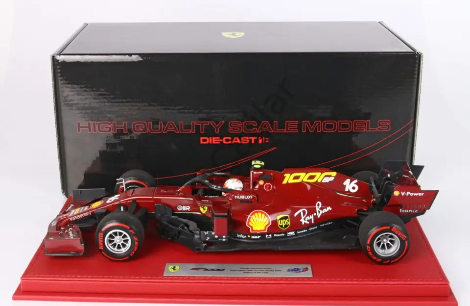 1:18 BBR Models  2020 Charles Leclerc Ferrari SF1000 #16 1000th GP Ferrari Tuscany GP F1 400 Limits (Ön Sipariş)