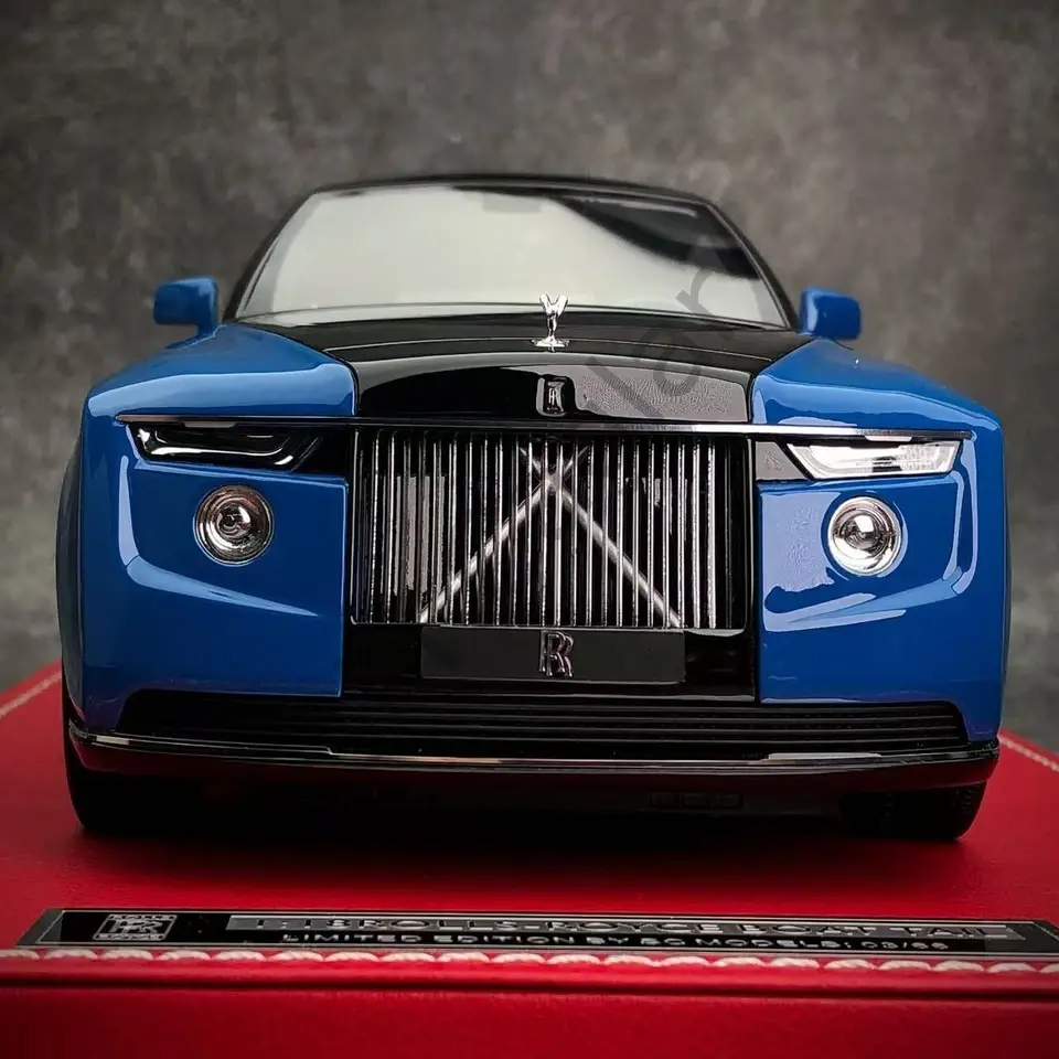 1:18 SC MODELS Rolls Royce Boat Tail Blue Anda Black Limited Edition