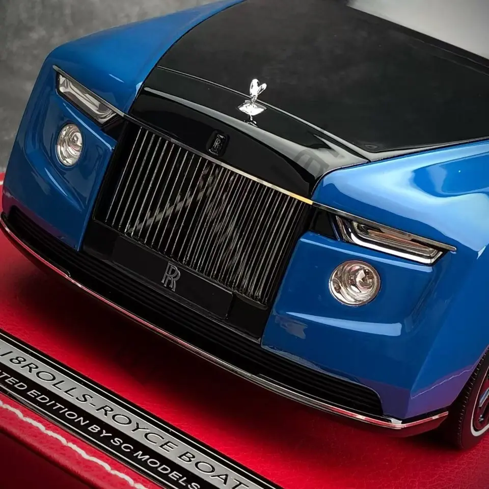 1:18 SC MODELS Rolls Royce Boat Tail Blue Anda Black Limited Edition