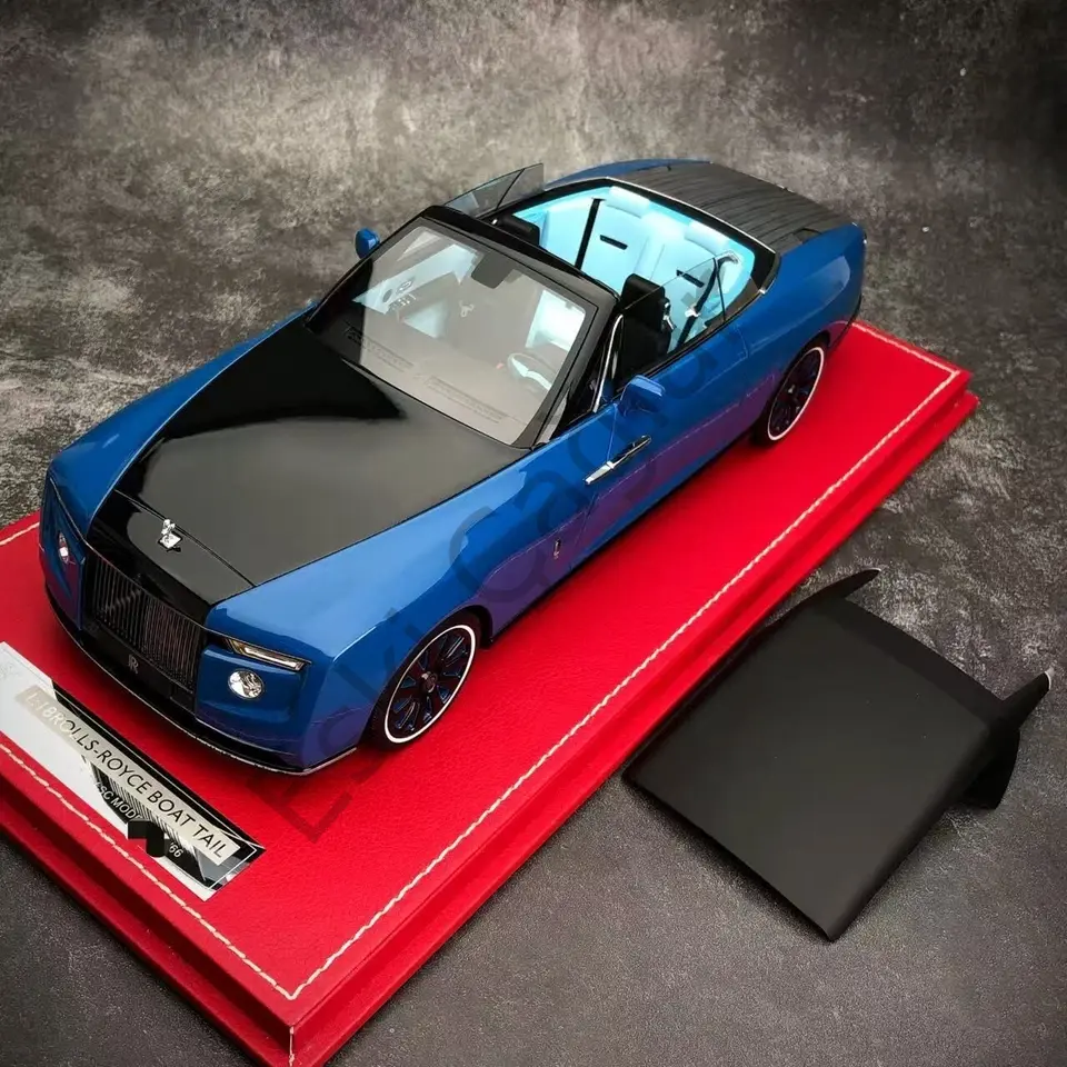 1:18 SC MODELS Rolls Royce Boat Tail Blue Anda Black Limited Edition