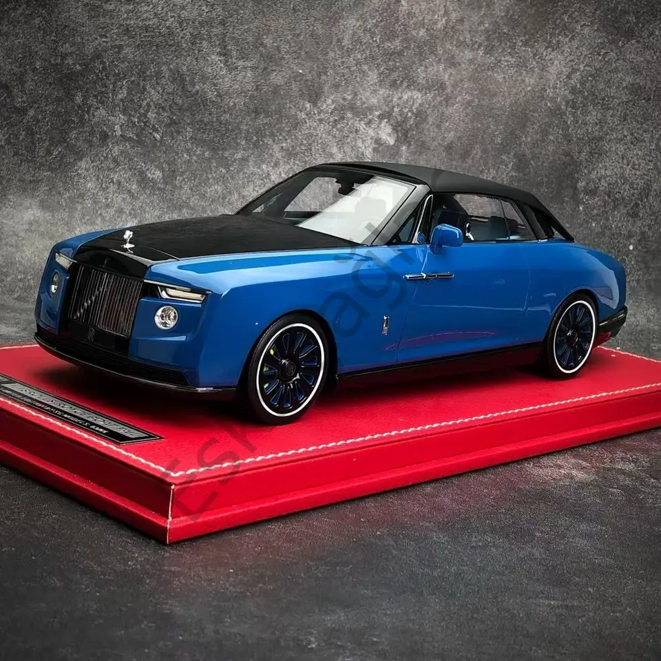 1:18 SC MODELS Rolls Royce Boat Tail Blue Anda Black Limited Edition