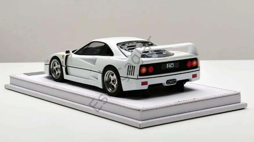 1:18 GL Model Ferrari F40 Pearl White Resin Car Model 14/50