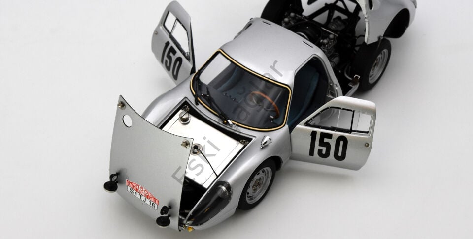 1:18 CMC Porsche 904 Carrera GTS, Rallye Monte Carlo 1965, Böhringer/Wütherich, #150 1500 Limits (Ön Sipariş)