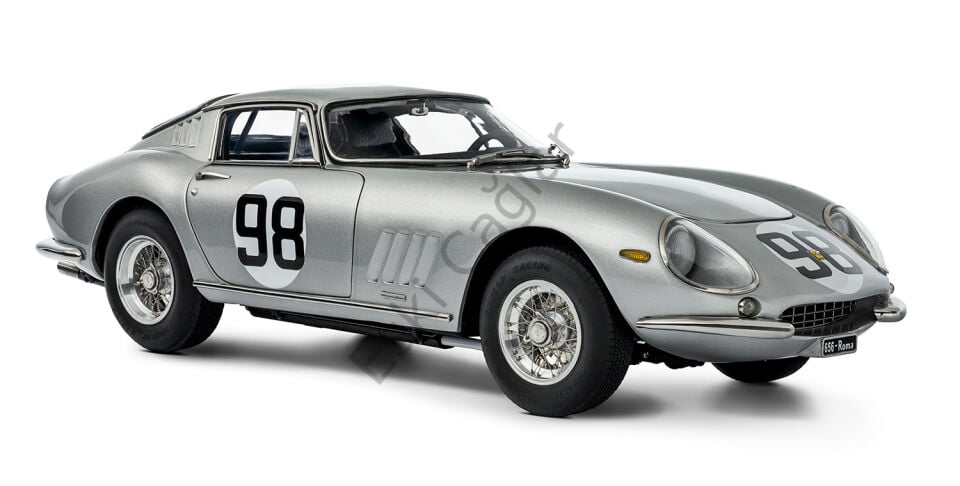 1:18 CMC Ferrari 275 GTB/C, 1966, Chassis 09051, silver, #98 1000 Limits (Ön Sipariş)