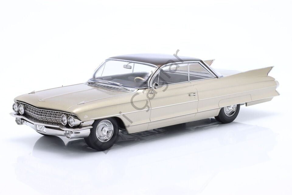1:18 KKSCALE 1961 Cadillac Coupe DeVille Series 62 Brown Metalic