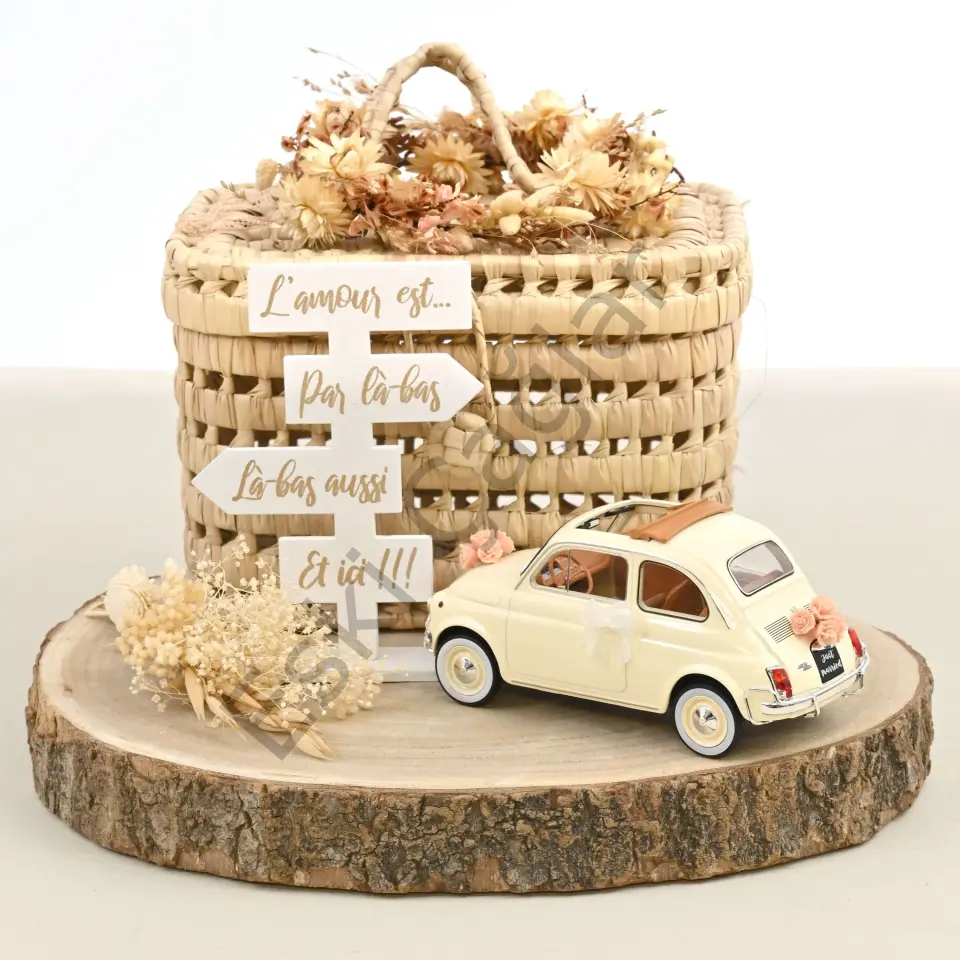 1:18 Norev Fiat 500 L 1968 Ivory Wedding Gift