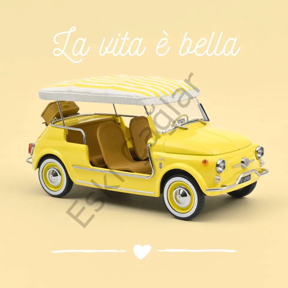 1:18 Norev Fiat 500 Jolly 1965 Yellow