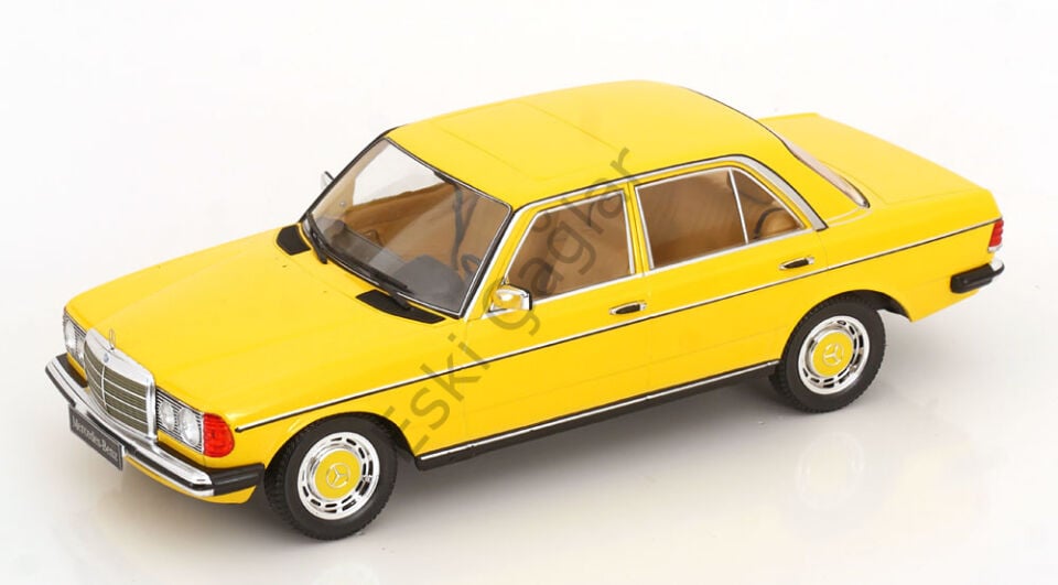 1:18 KKScale 1975 Mercedes Benz W123 Limousine Yellow