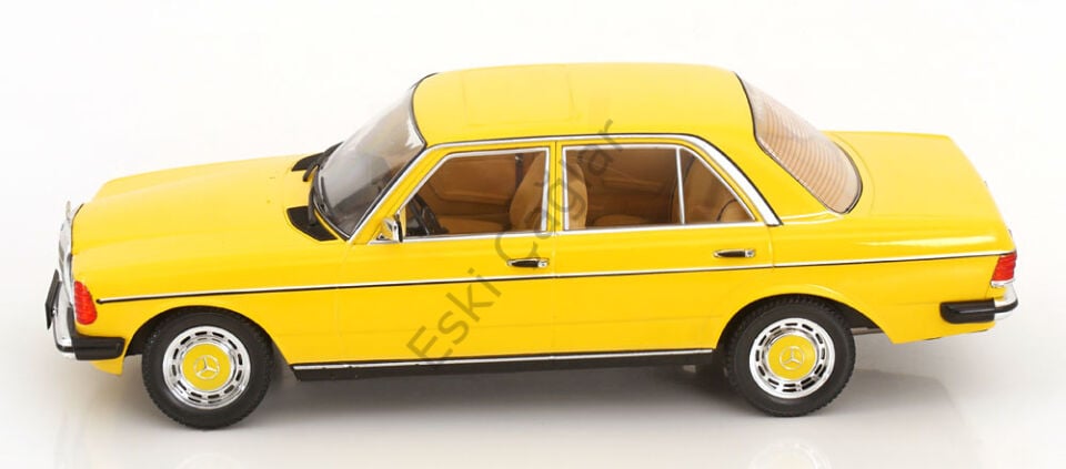 1:18 KKScale 1975 Mercedes Benz W123 Limousine Yellow