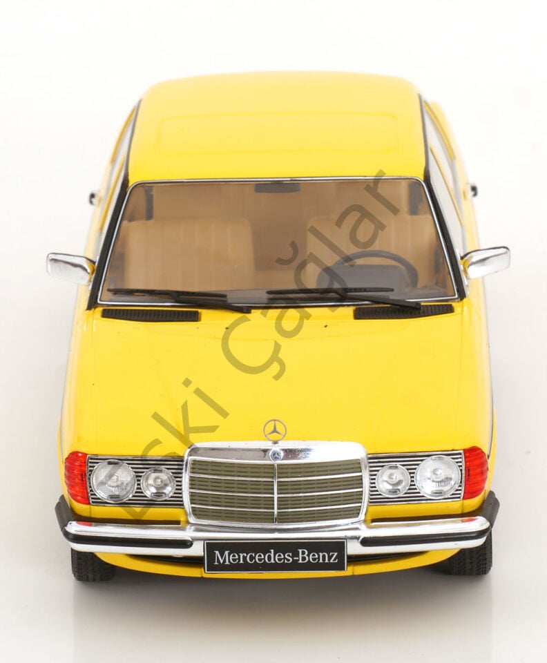 1:18 KKScale 1975 Mercedes Benz W123 Limousine Yellow