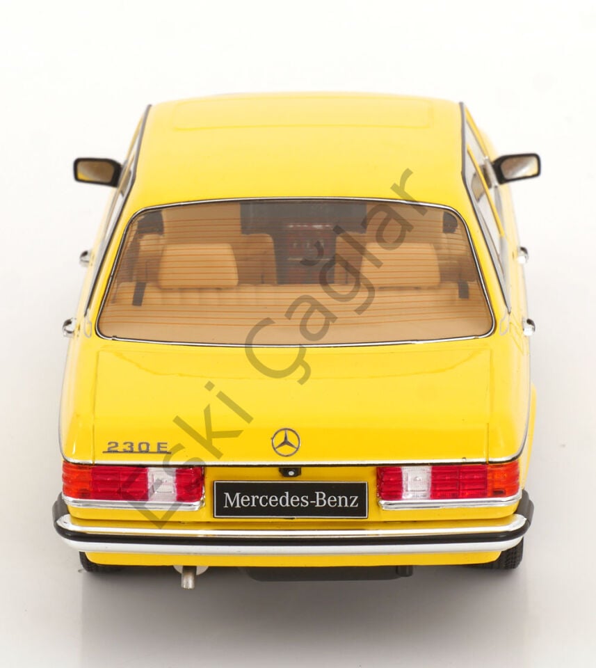 1:18 KKScale 1975 Mercedes Benz W123 Limousine Yellow