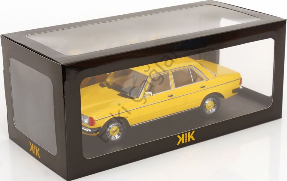 1:18 KKScale 1975 Mercedes Benz W123 Limousine Yellow