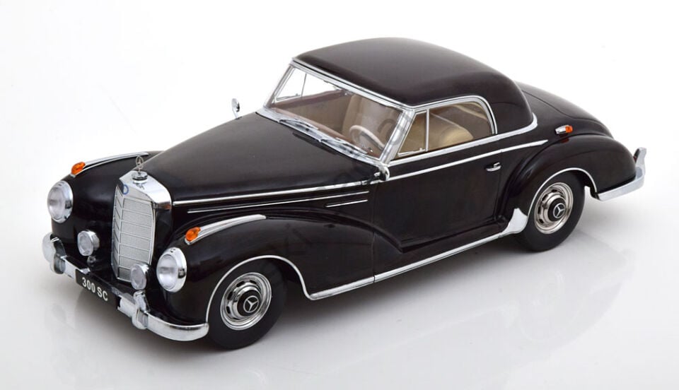 1:18 KKScale 1955 Mercedes Benz 300 SC W188 Coupe Black