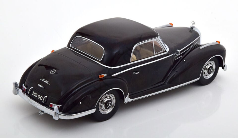 1:18 KKScale 1955 Mercedes Benz 300 SC W188 Coupe Black