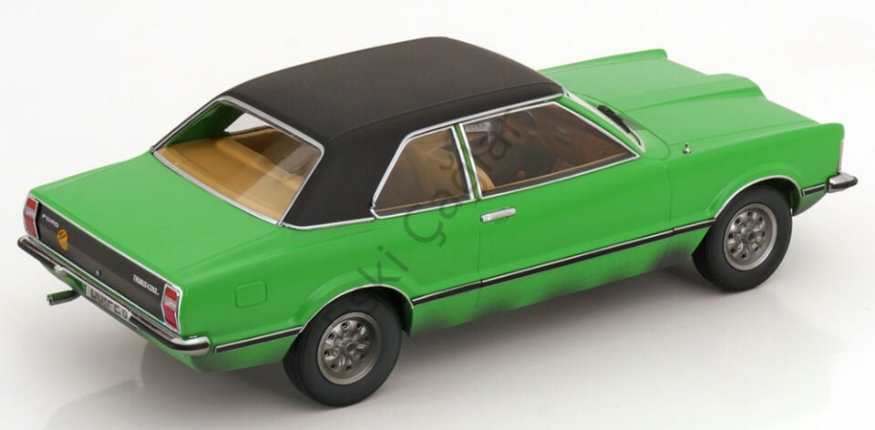 1:18 KKScale Ford Taunus GLX Limousine 1971 Green Dirty Version